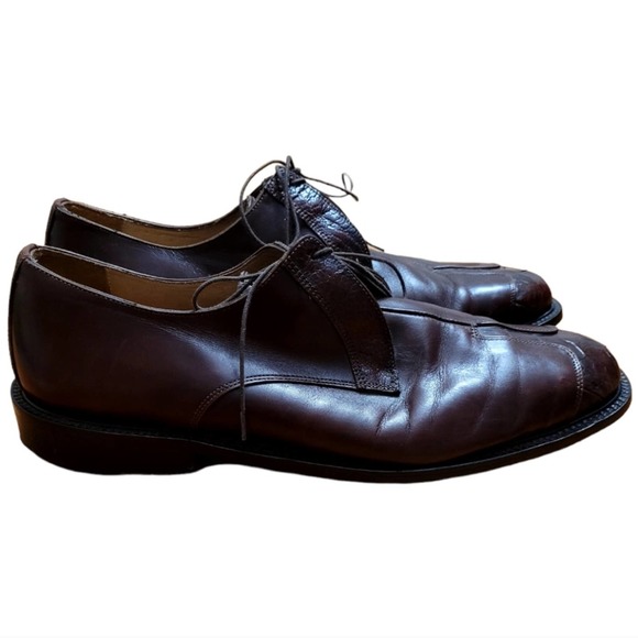 Belvedere Florence Brown Ostrich Leather Men\'s Oxfords Size 13 main image 4